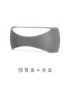 BUTAN * APLIQUE LED 12W 3000K GRIS OSCURO